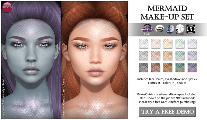 Izzie's - DEMO Mermaid Make-Up Set