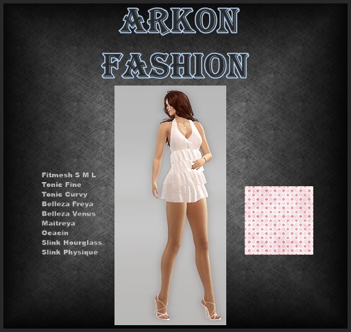Ruffle halter dress rose