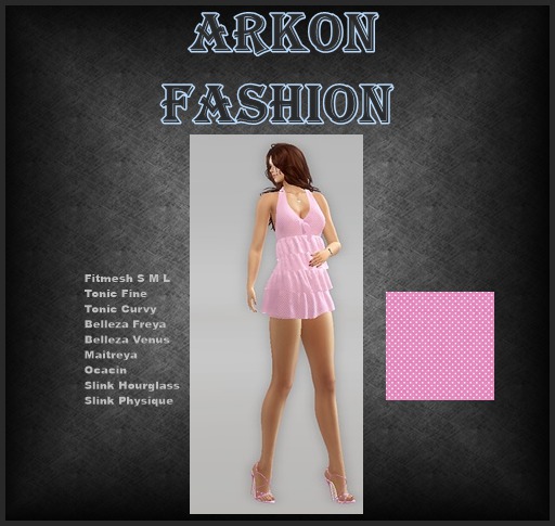 Ruffle halter dress pink