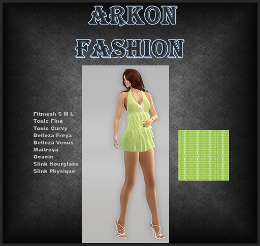 Ruffle halter dress green