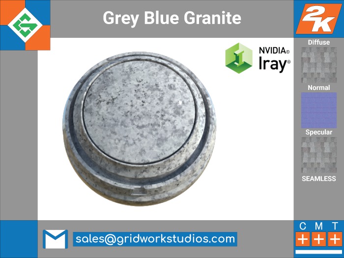 [ G.W.S. ] Grey Blue Granite