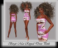 Birgit Mai Ripped Dress Pink (BOXED)