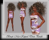Birgit Mai Ripped Dress Purple (BOXED)