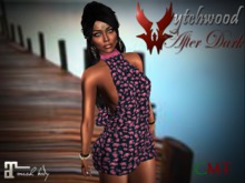 W-AD Snowdrops Dress Pink/Black