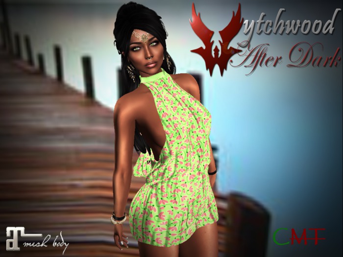 W-AD Snowdrops Dress Pink/Green Boxed