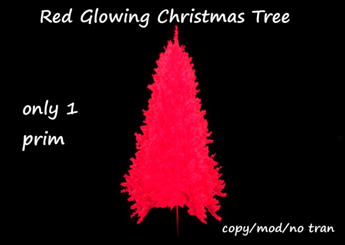 Glowing Christmas Tree red