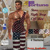 Fortune Stars Strap off Rt Arm Shirt