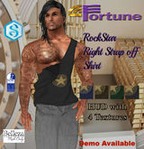 Fortune Rock Star Strap off Rt arm shirt