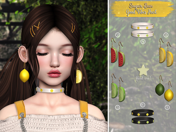 .SugarBun. Citrus Choker - White (ADD)