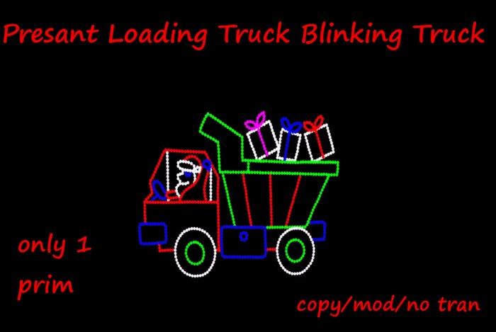 Presant Loading truck Blinking Lights