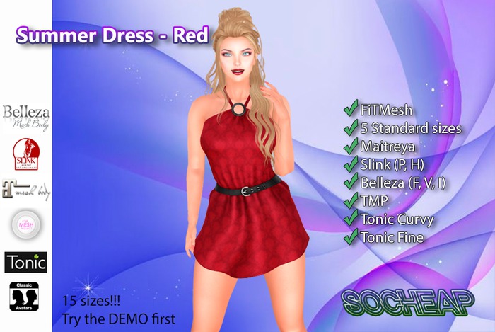 .:$oCheap:. Summer Dress - Red