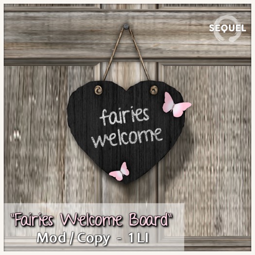 Sequel - Fairies Welcome Board (Box)