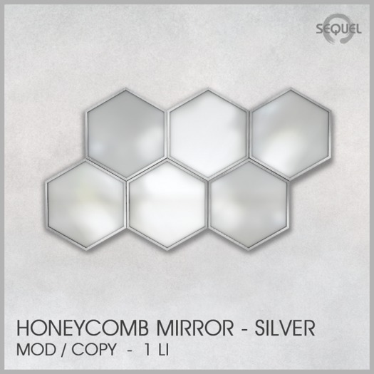 Sequel - Honeycomb Mirror - Silver (Wear Me)