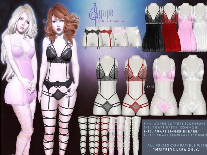 Violent Seduction - Agape Lingerie (Pink) RARE