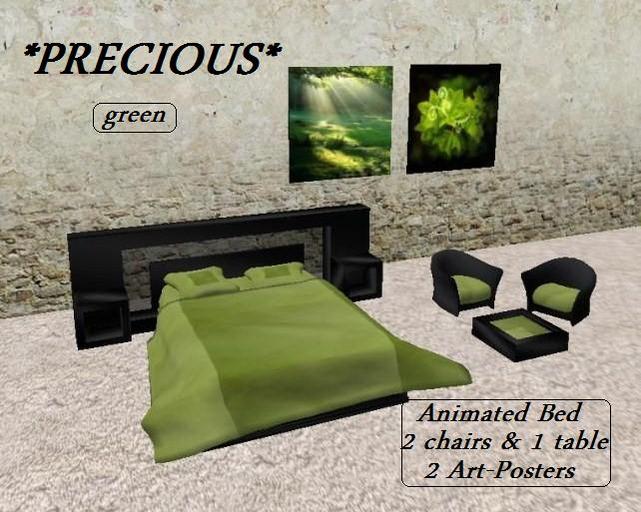 *PRECIOUS*   green    bedroom in a box
