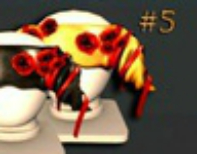 Caboodle - Horned Mask - Gold Metal