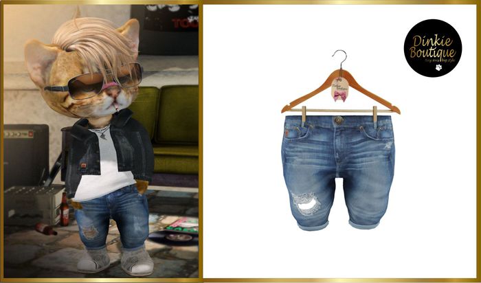 *DB* DINKIES DISTRESSED JEANS* washed