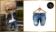 *DB* DINKIES DISTRESSED JEANS* true blue