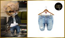 *DB* DINKIES DISTRESSED JEANS* bleached
