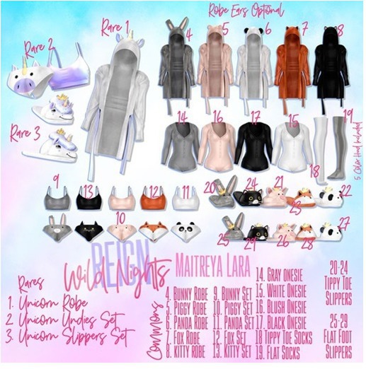 REIGN.- WILD NIGHTS SET- KITTY (MAITREYA)- # 13