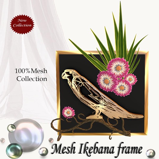 Mesh Ikebana frame v. 13