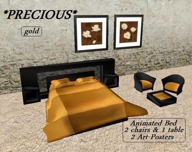 *PRECIOUS*   gold   bedroom in a box