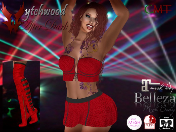 W-AD Red Geo Outfit
