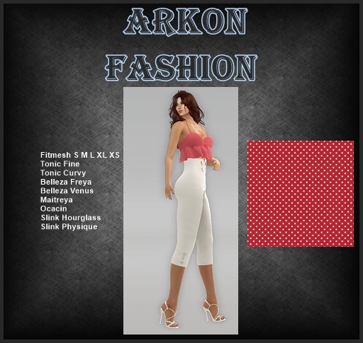 Outfit high waist pant bra top red