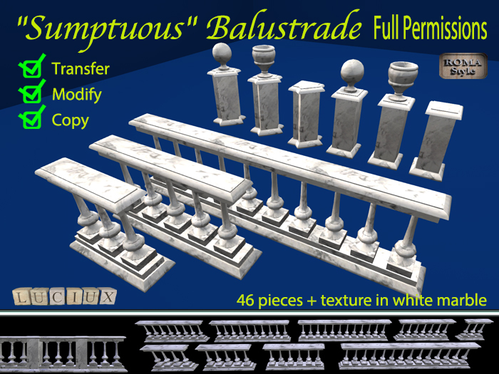 Sumptuous balustrade - FULL PERMISSIONS