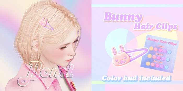 bomi . Bunny Hair Clips