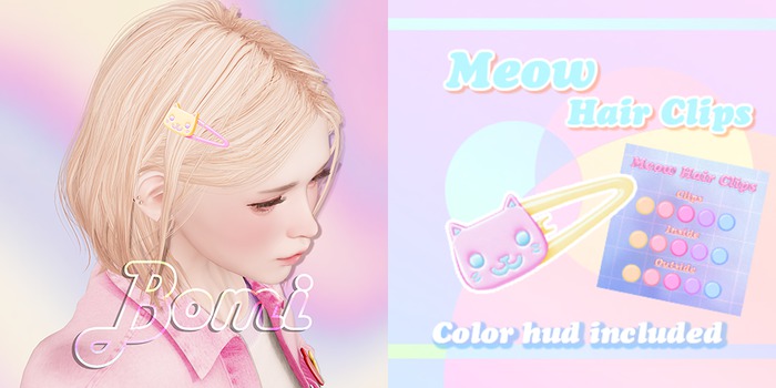 bomi . Meow Hair Clips
