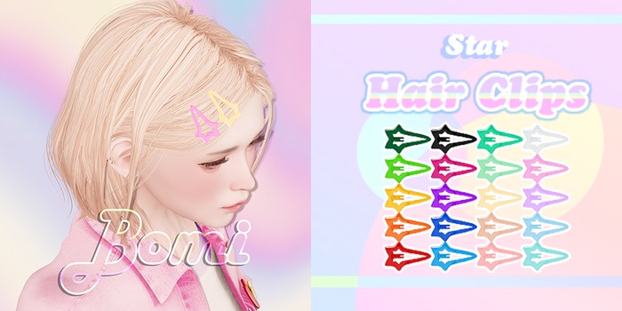 bomi . Star Hair Clips