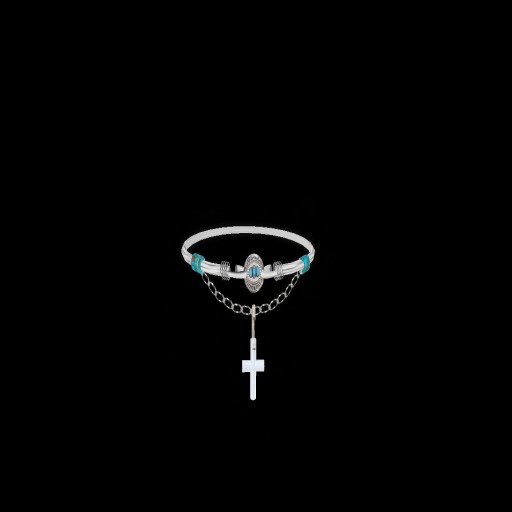 Ankle Bracelte * Sterling * Cross - Vender
