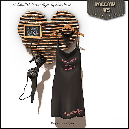 !! Follow US !! Good Night my Heart rack COPY version