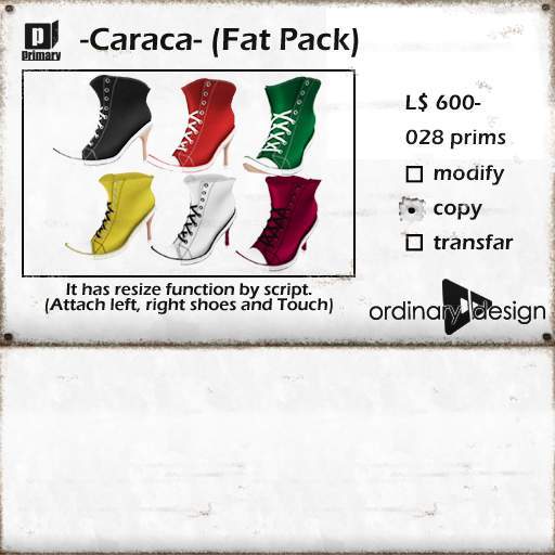 *ordinary* -Caraca- (Fat Pack) 