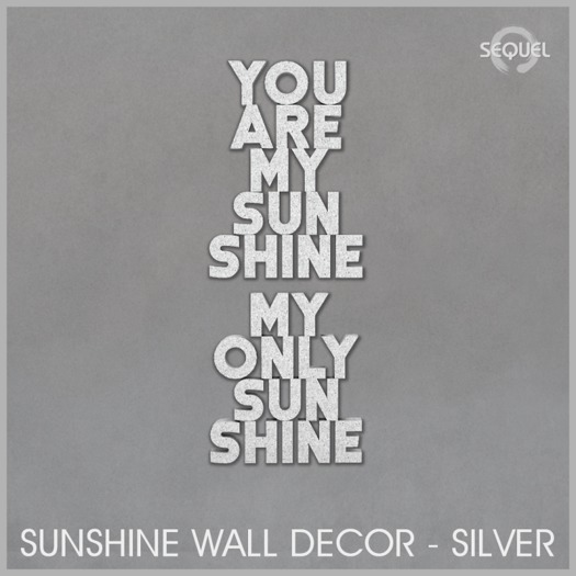 Sequel - Sunshine Wall Decor - Silver