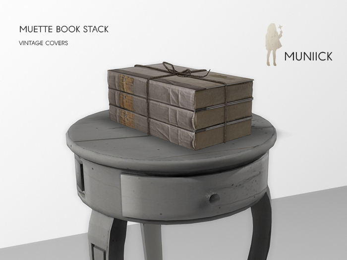 Muniick Muette Book Stack - Vintage Covers