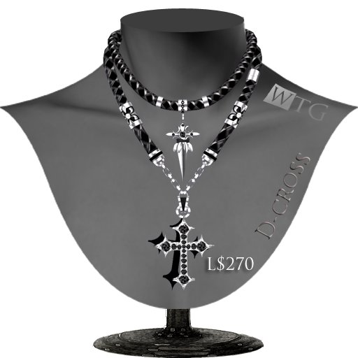 +:+WTG+:+ **D-CROSS**necklace