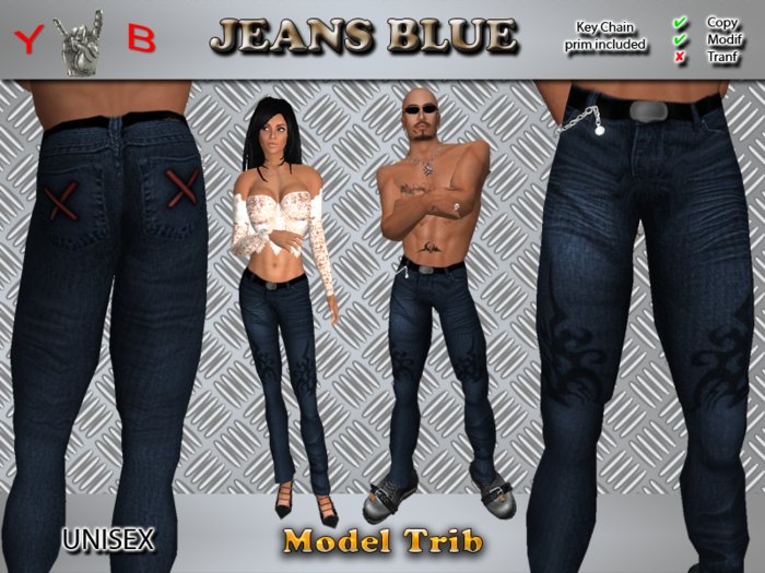 Jeans Blue Tribal