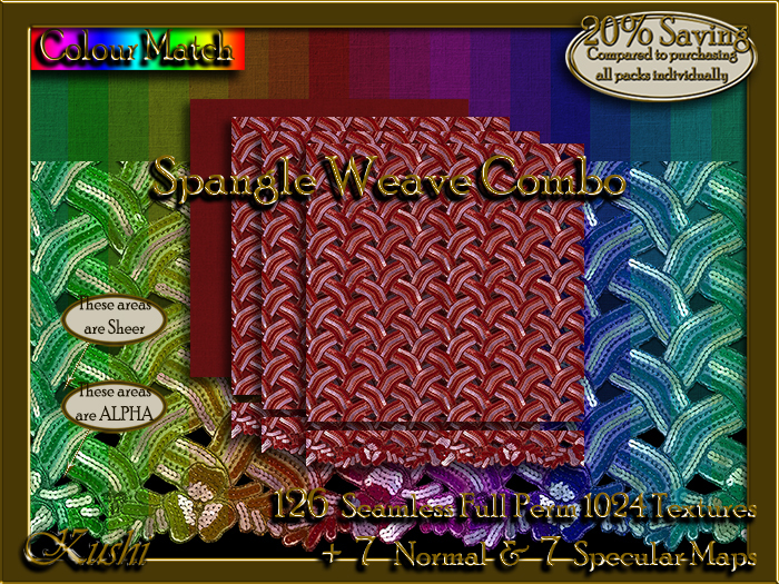 Spangle Weave Combo Textures