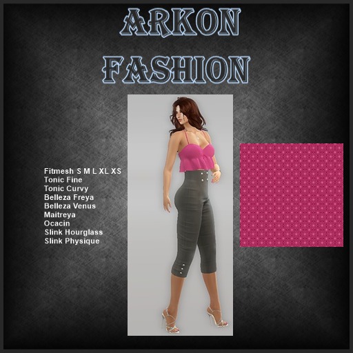 Outfit high waist pant& bra top pink2