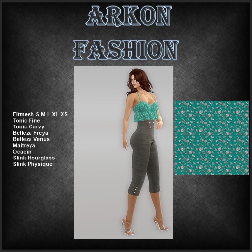 Outfit high waist pant& bra top green