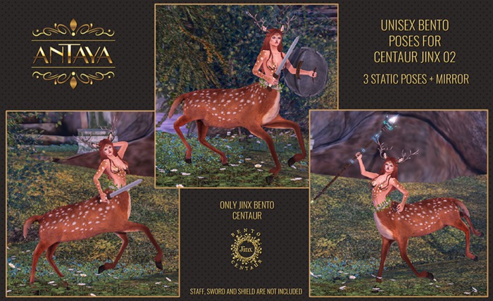 :: ANTAYA :: Unisex bento poses for centaur Jinx 02