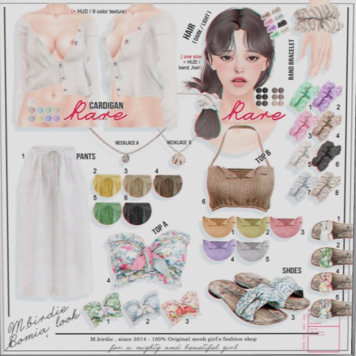 `M.BIRDIE / Bomia look. Hair Light RARE