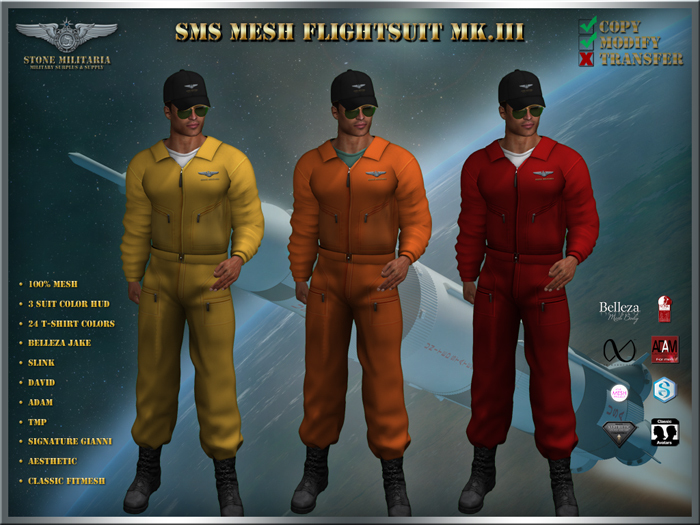 SMS Mesh Flightsuit Mk.III (male) - RESCUE