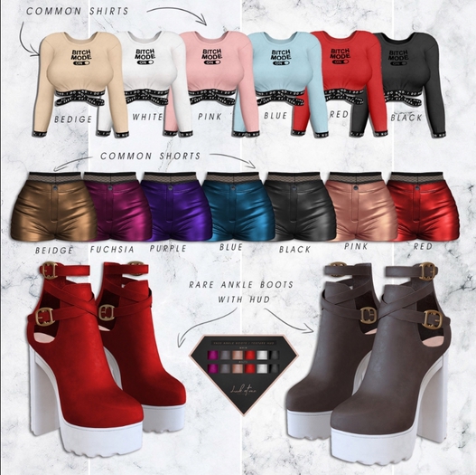 Look At Me. Yass Gacha : Ankle boots RARE