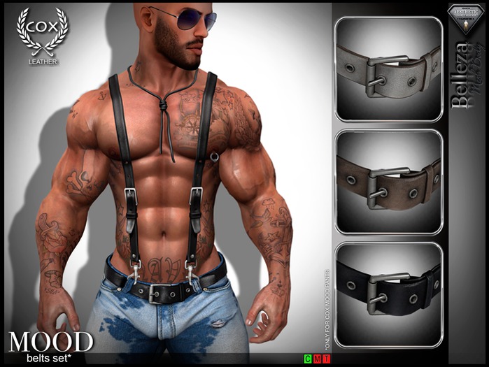 *COX* MOOD Belts set