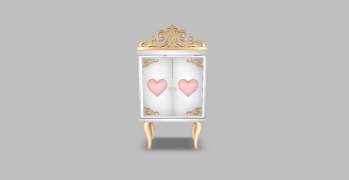 Valentine's cabinet RARE
