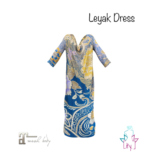 [ity.] China Leyak Dress Blue