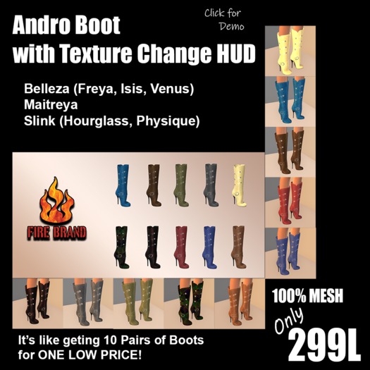[Fire Brand] Andro Boot w/HUD - Mesh-Boxed